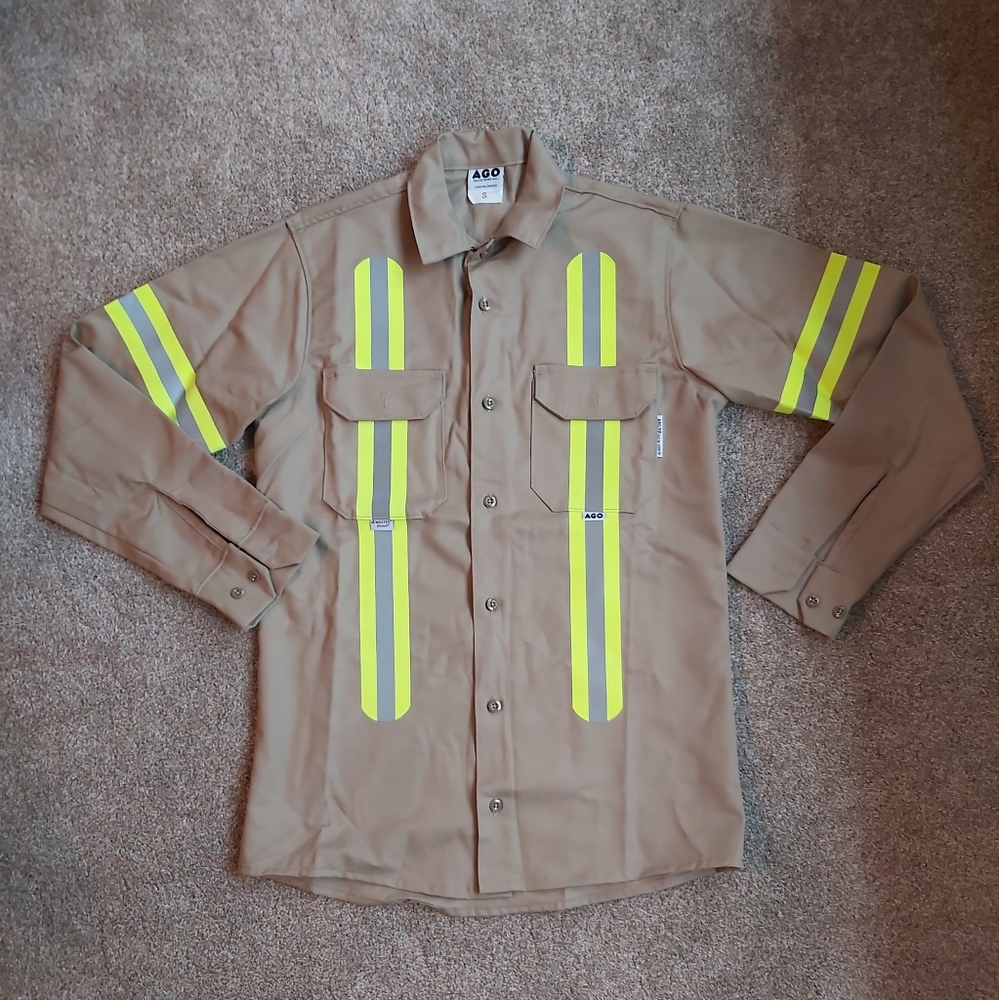 AGO Industries High Visibility Reflective Safety Work Shirt - Picture 2 of 7